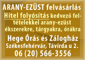 Arany-ezüst felvásárlás