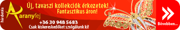 Arany ekszer hirdetes